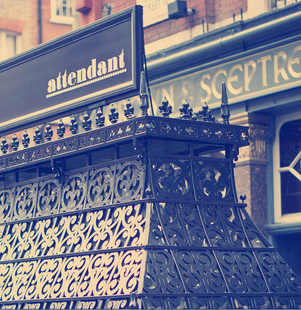 Renovated Victorian toilet Attendant Cafe Upcyclist