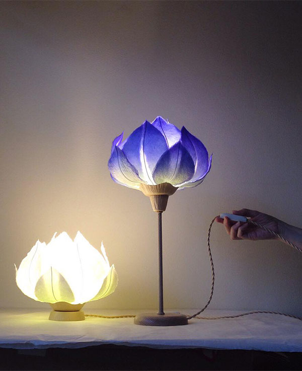 INTERVIEW Paper flower lamps by Sachie Muramatsu UPCYCLIST
