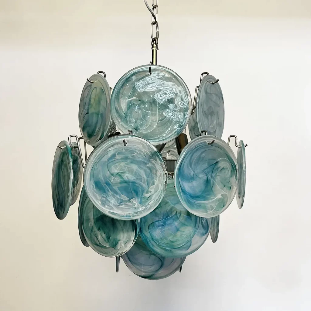 Vintage Italian Blue Murano chandelier