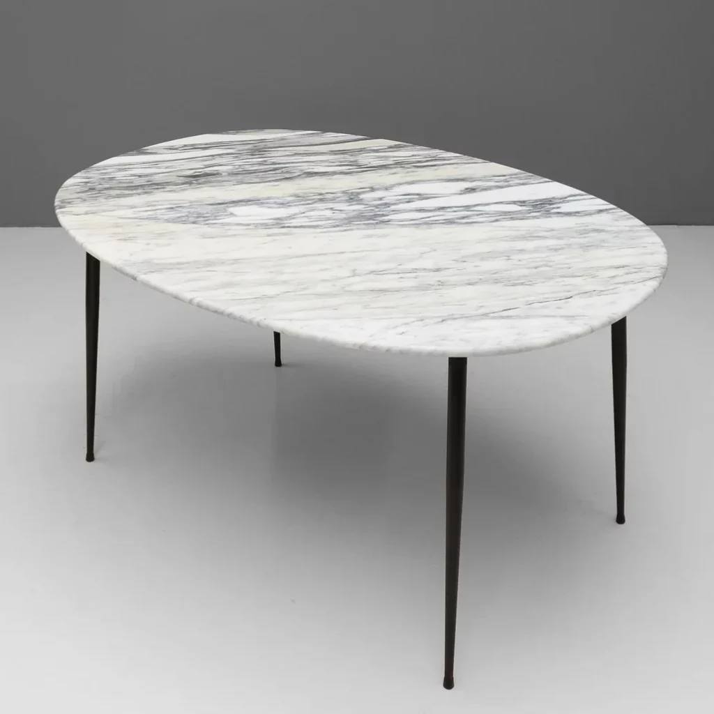 vintage 1960s marble top table