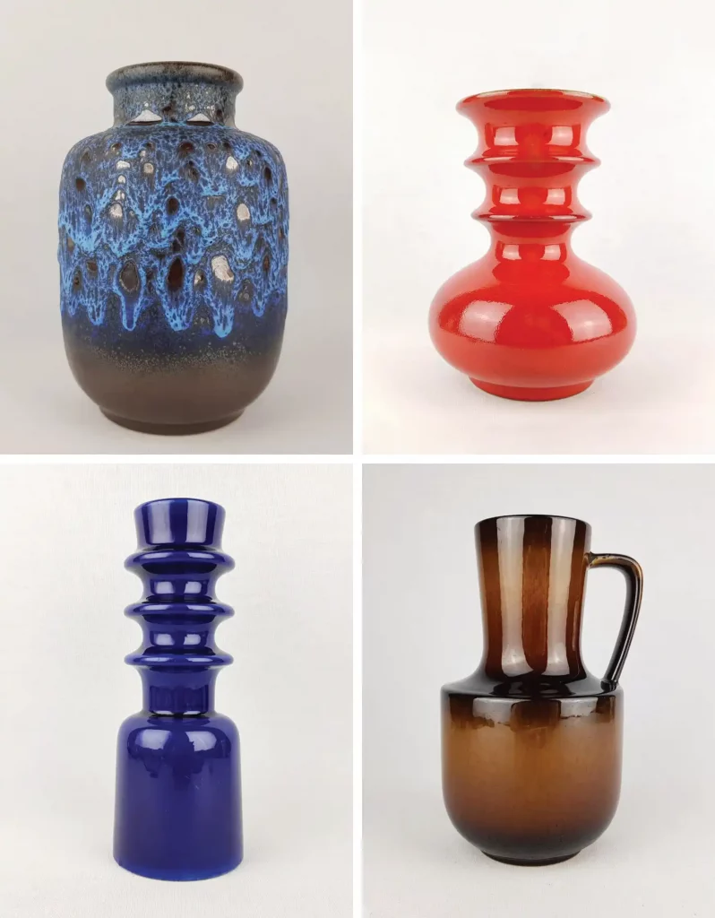 West Germany Pottery examples by Steuler