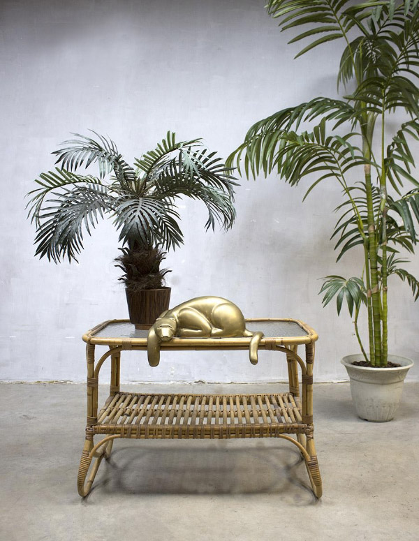 Create a bohemian interior with vintage rattan furniture - Upcyclist