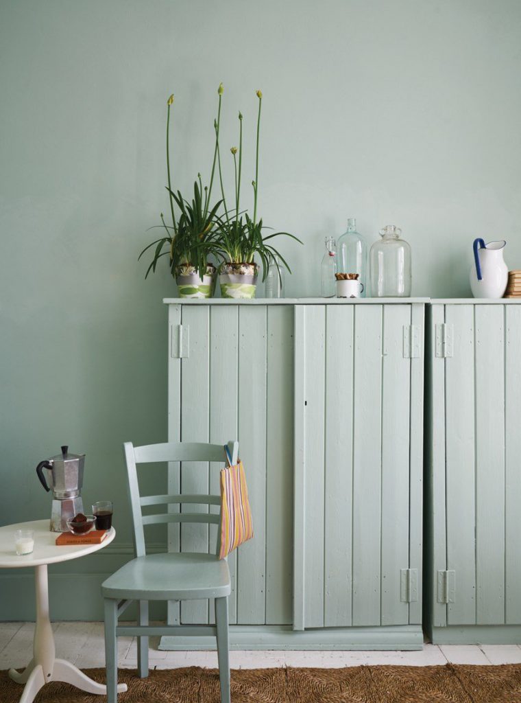 Saturated furniture paint colour ideas using eggshell paint
