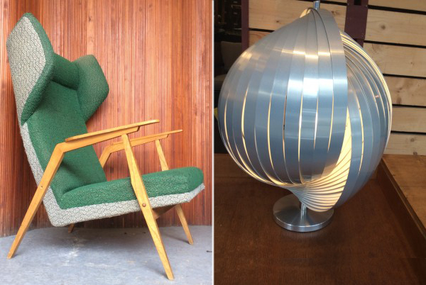 For Vintage Homeware In London, Chair Table Lamp London Themed