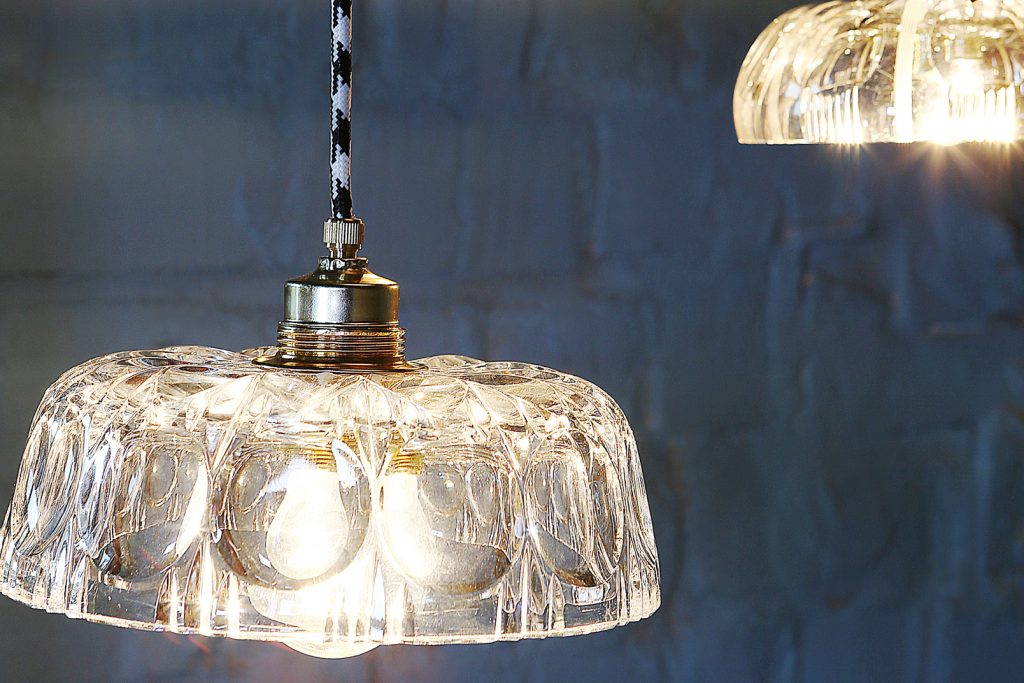 16 Upcycled Lighting Designs Made From, Vintage Glass Lampshades Uk